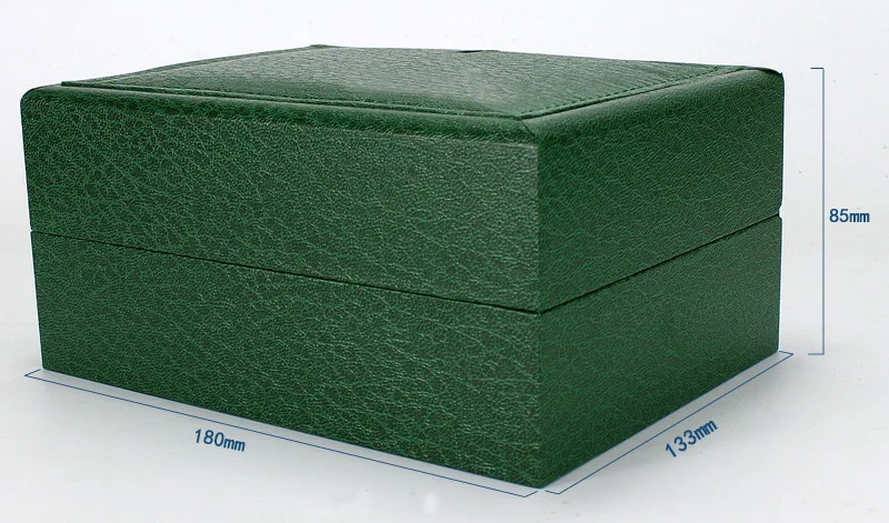 2018 смотреть ящик зеленый деревянный стол Шкатулка Подарочная коробка для хранения организованной caixa para relogio прямоугольник Часы Дисплей