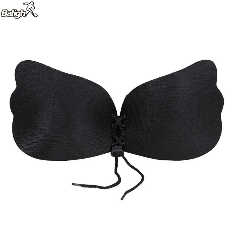 Balight Women Silicone Invisible Push Up Strapless Backless Bra A B C D Cup Airy Self Adhesive