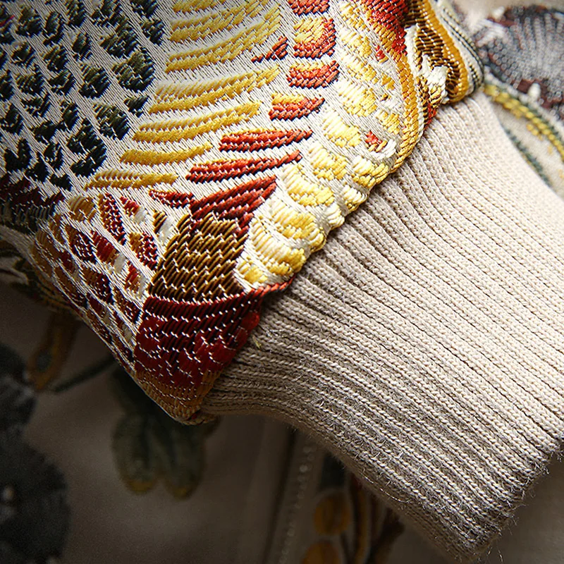 Cena 2018 jesień nowe japońskie hafty męska kurtka płaszcz człowiek hiphopowy sweter męska kurtka płaszcz Bomber Jacket Men Clothes