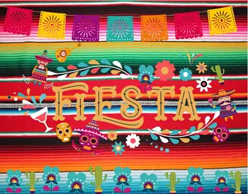 

huayi Fiesta Backdrop Taco Bout Mexican Dress-up Photography Background Vinyl Fiesta Theme Birthday Party Banner Backdrops W-928