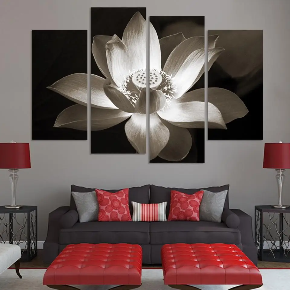 Lotus Flower Wall Art popular lotus flower black white-buy cheap lotus flower black Lotus Flower Wall Art popular lotus flower black white-buy cheap lotus flower black