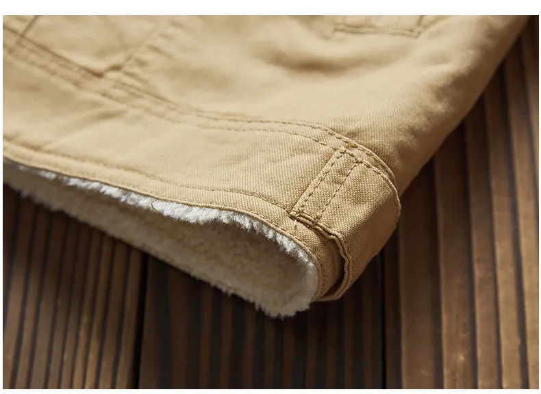 MuLS Winter Trucker Jacket Men Autumn Bomber Jacket Coat Cotton Fleece Spring Stand Collar Windproof Male Outwear Mens 2019 New 13