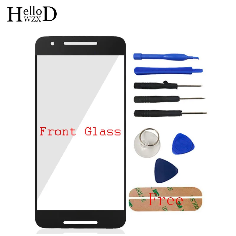 Переднее стекло A + для Huawei Google Nexus 6 P H1511 H1512 передняя внешняя стеклянная крышка