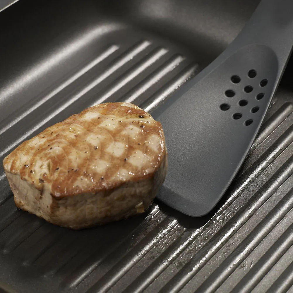 

5-in-1 Spoon Heat Resistant Spatula Non-stick Nylon Soup Kitchen Utensil Server Multifunctional