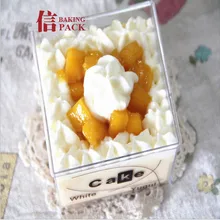 Прозрачный десертная чашка с крышкой, мусс чашка, tiramisu коробка с крышкой, десертная чашка, торт чашка с крышкой