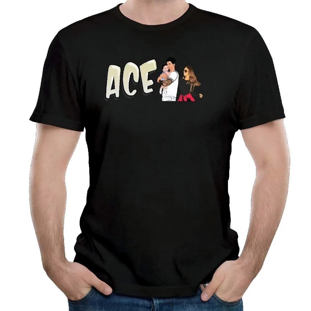 

's T-Shirt Short Sleeve ACE Family Same Popular Logo Black Cool Casual pride t shirt men Unisex Fashion tshirt free