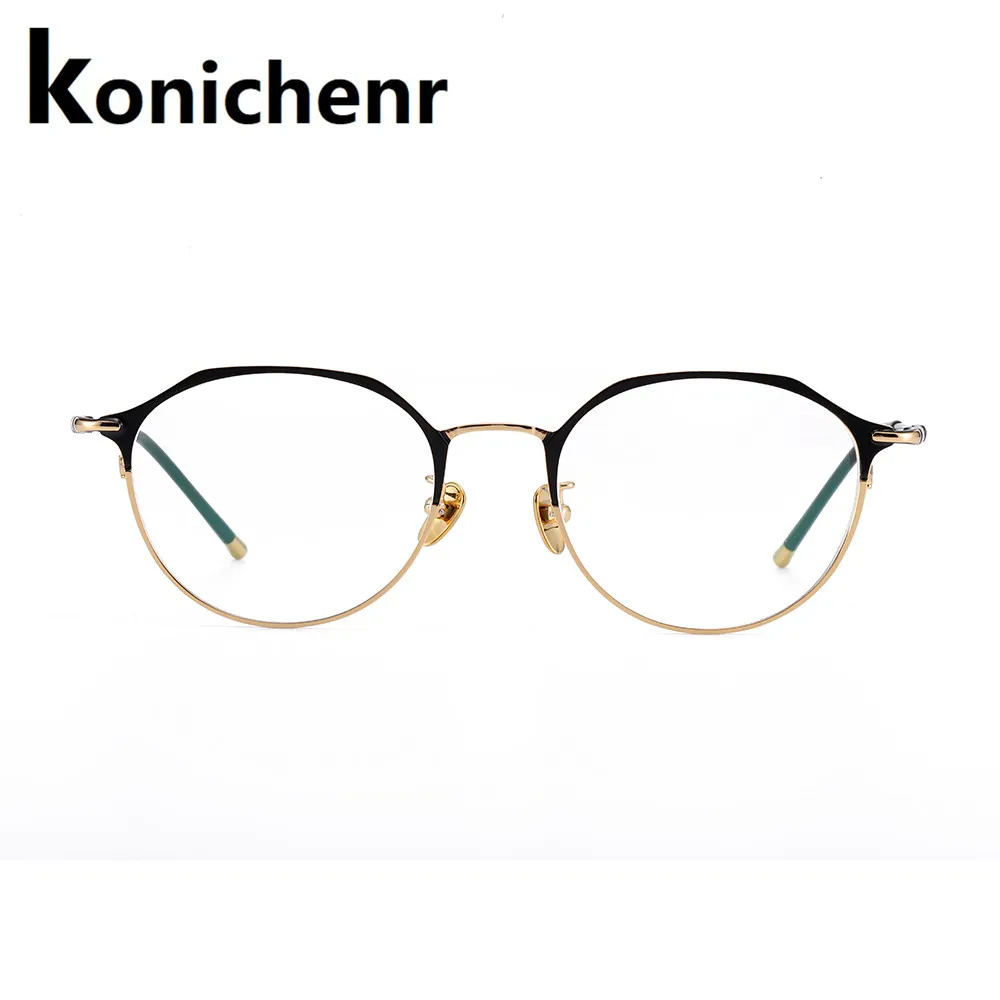 Konichenr Женская оправа для очков многоугольные нестандартные очки по рецепту