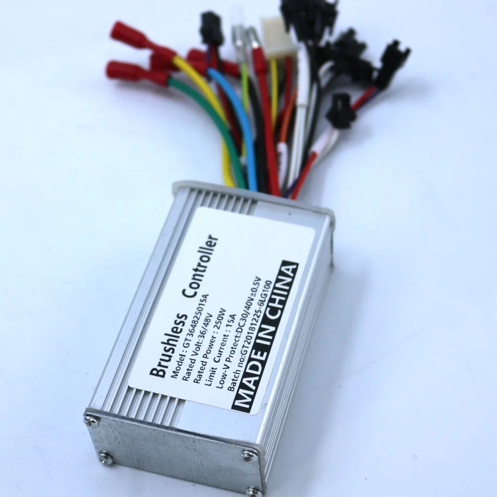 Download 36V 48V 250W 15A BLDC Motor Controller E bike Brushless ...
