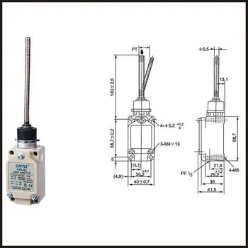 

Switch travel limit switch 24A Electrical Safety Key Interlock switch Compact Prewired Limit micro switch CWLNJ