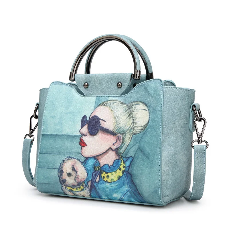 Women Small Handbag Female Cartoon Print Shoulder Bag Ladies Fashion Messenger Bags Famous Designers Crossboby Bags Tote SS7125 (3)