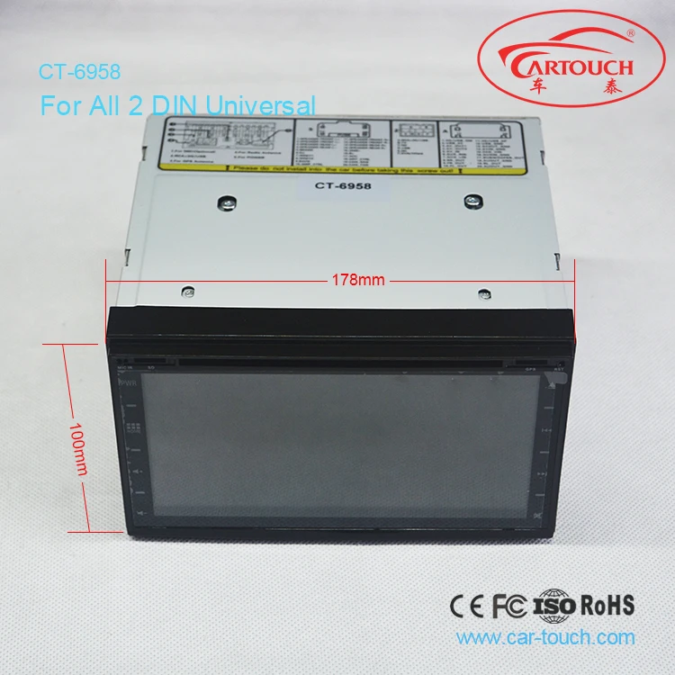 Perfect 6.95 inch wince 6.0 in dash 2 din Car DVD Player audio HD Touch Screen 1080p Video Wifi 3G GPS Stereo for Nissan Hyundai Honda 2