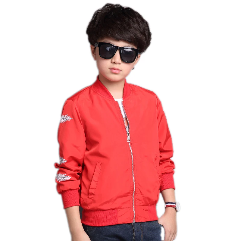 

teenager boy jacket and coats 2018 new autumn winter kids clothes angle wings printed baby boy baseball jackets children outwear