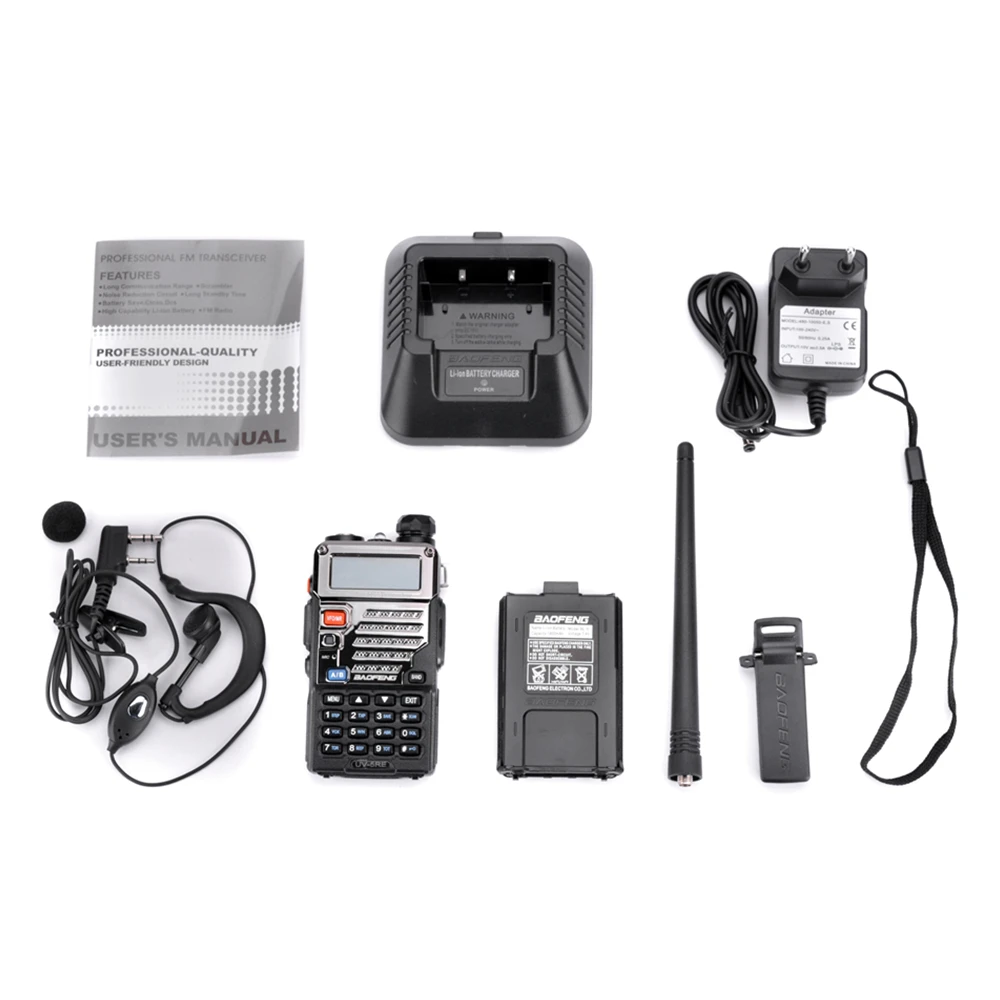 BaoFeng UV-5RE рация 10 км VHF UHF136-174Mhz и 400-520 МГц двухдиапазонный двухсторонний радиоприемник UV-5R UV 5R CB радиоприемопередатчик Hf