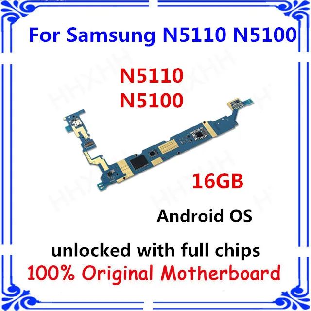 Разблокирована для Samsung note 8 0 N5110 N5100 материнская плата 16 Гб оригинальная панель с