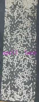 

stock MX193 offwhite/ pink haute couture embroidery tulle lace for evening dress/sawing/wedding,fast ship all over world
