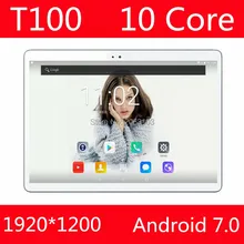 Tablet 10 inch Deca Core tablet android 7.0 4G LTE 4GB RAM 64GB ROM 1920×1200 IPS dual sim cards cameras Wifi 10 10.1 GPS Tablet
