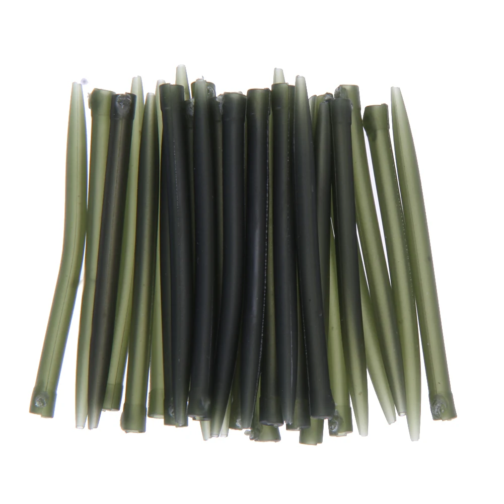 

30pcs 53mm 0.28g Terminal Carp Fishing Anti Tangle Sleeves Connect with Fishing Hook 53mm Pesca Carp Tackle Fishing Tool