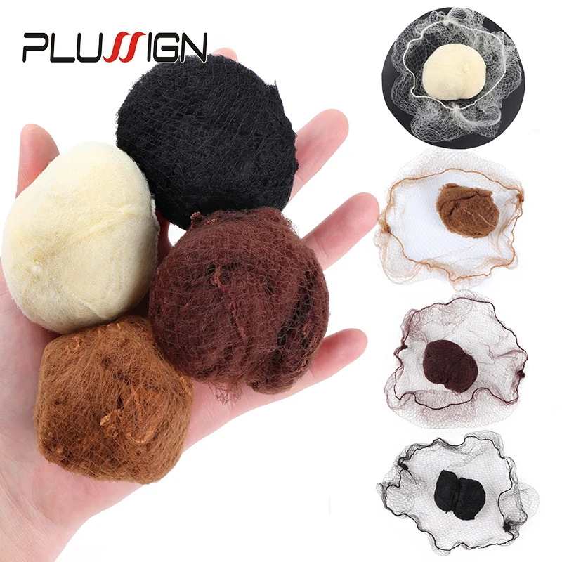 20Pcs Wholesale Dancing Hairnets Nylons For Hair Styling Invisible Disposible Wig Cap Net Black Brown Dark Coffee