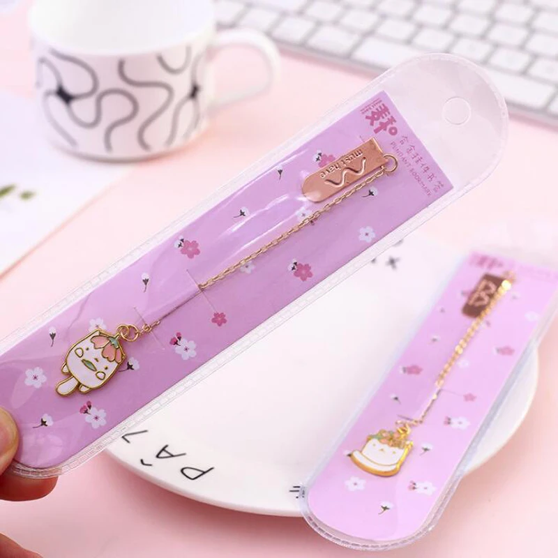 1 шт. креативная металлическая Закладка для книги сплав кулон Закладки брелок Escolar студенческие офисные школьные принадлежности Канцтовары Kawaii Закладка