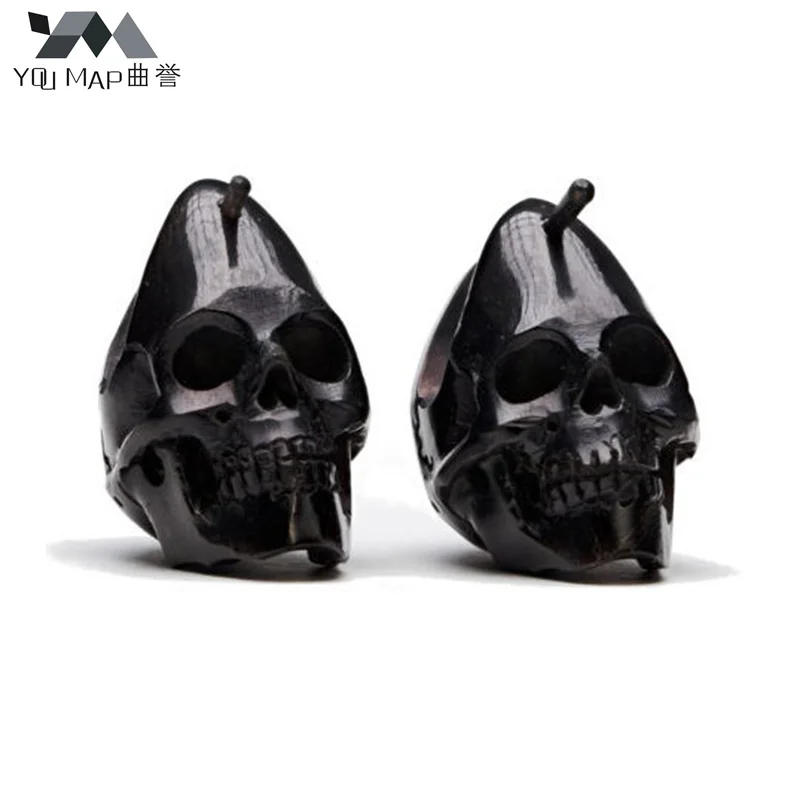 

Skull Stud Women Men Black Earrings Punk Rock Style Skeleton Ear Studs Piercing Fashion accessories