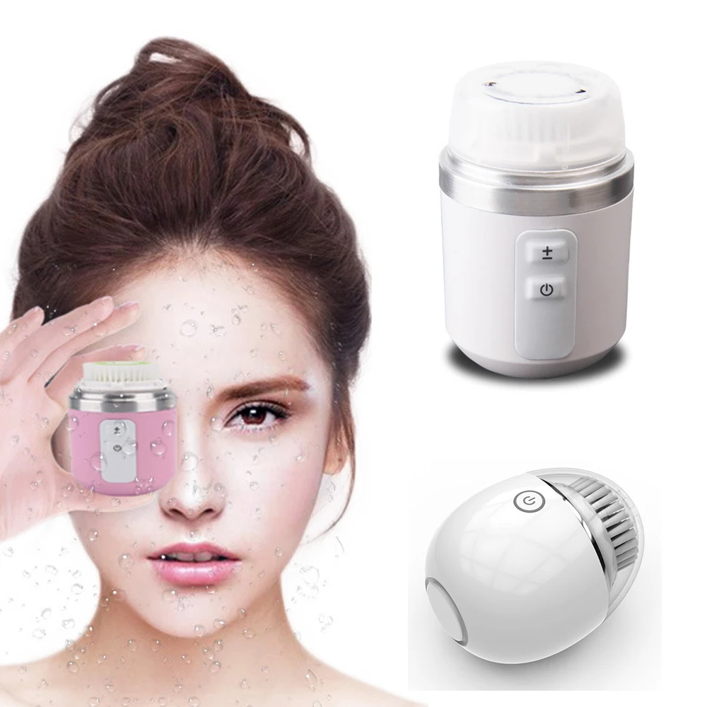 

Sonic Facial Cleansing Device 2 Modes 2 Brush Heads Waterproof Smart Timer Usb Wireless Charging Deep Pore Cleaner Exfoliating