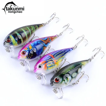 

1 PCS Lure Coloured Drawing Pattern Bionic Bait 4 Color Suit Rock 5.5cm / 9g Bait Wobblers Fishing Accessories LD-02