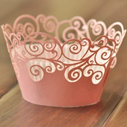 

120pcs/lot Laser Cut Clouds Design Cake Paper Wrapper Muffin wrap Surrounding Edge Birthday Party Feast Favors wc504