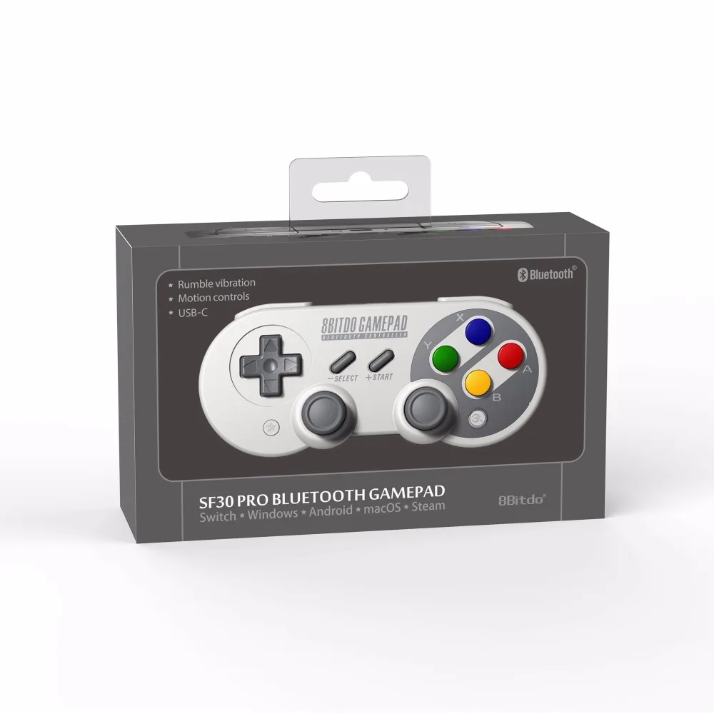 Официальный 8bitdo SF30 Pro Беспроводной Bluetooth геймпад с джойстиком для Windows, Android macOS nintendo переключатель Паровая баня