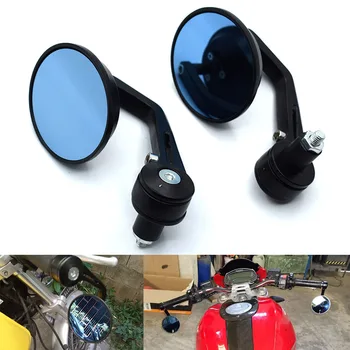 

Universal CNC Motorcycle Mirrors Cafe Racer Cruiser Chopper Rearview Side Mirrors for Honda ktm Suzuki Boulevard BMW F650