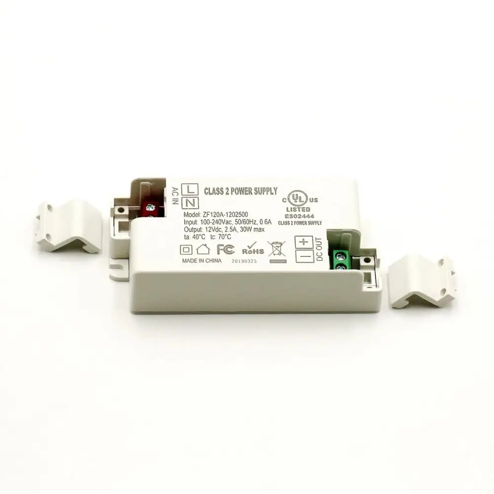 400 шт./лот UL CE RoHS DC 12V 2.5A светодиодный драйвер 30 Вт с постоянным напряжением |