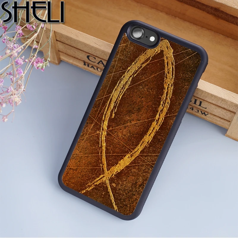 Чехол для телефона SHELI Christian Fish Symbol iPhone 5 6 6s 7 8 plus 11 pro X XR XS Max Samsung Galaxy S6 S7 edge S8 S9 S10 |