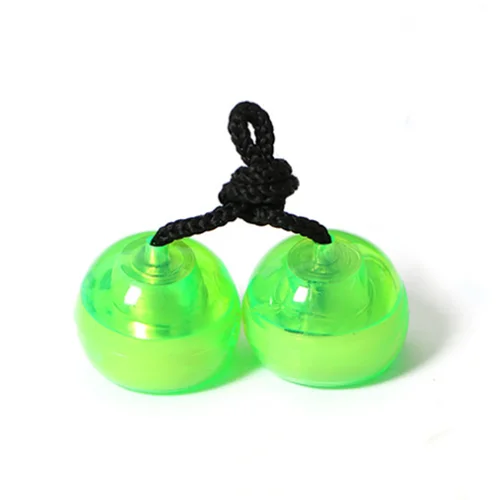 1pc 2 Balls Funny Fingers Decompression Toys for Kids Yoyo Led Lights Colorful Fingers Ball Birthday Halloween Christmas Gifts - Цвет: Green