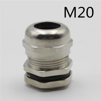 

1piece M20*1.5 Nickel Brass Metal Silica gel Waterproof Cable Glands connector Apply to Cable 6-12mm