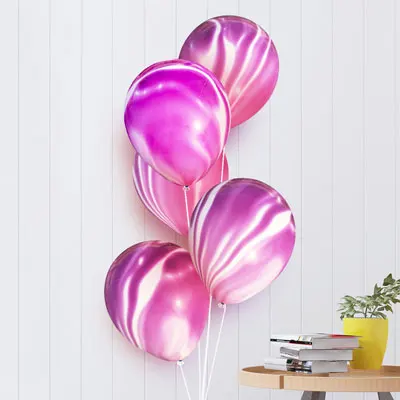 Nicro 5 10 шт 10 дюймов воздушные шары шарики воздушные шары воздушные день рождения картины воздушные шары Цвета Агата красочные облака воздушный шар День рождения украшение шариками Balony Globos# Bal63 - Цвет: 5Purple