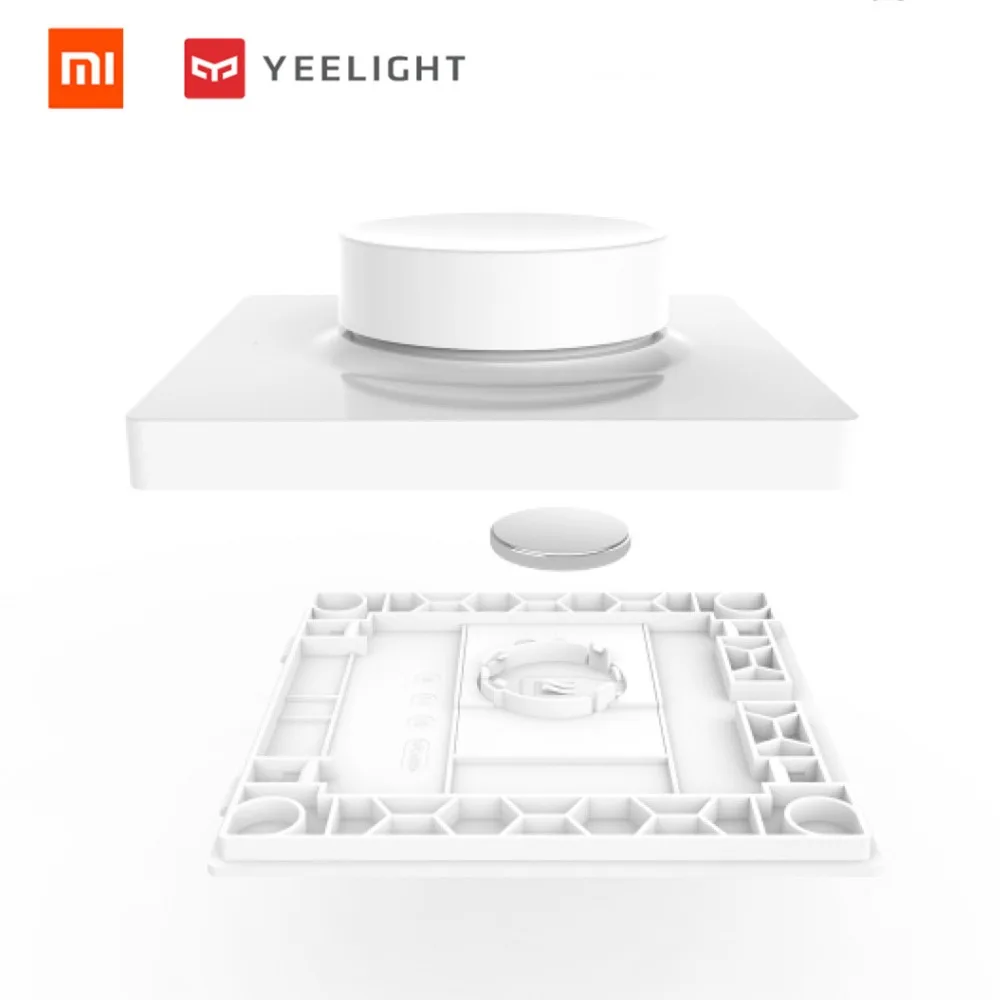 xiaomi mijia yeelight умный настенный переключатель D и умный беспроводной переключатель для смартфона, управление приложением yeelight потолок