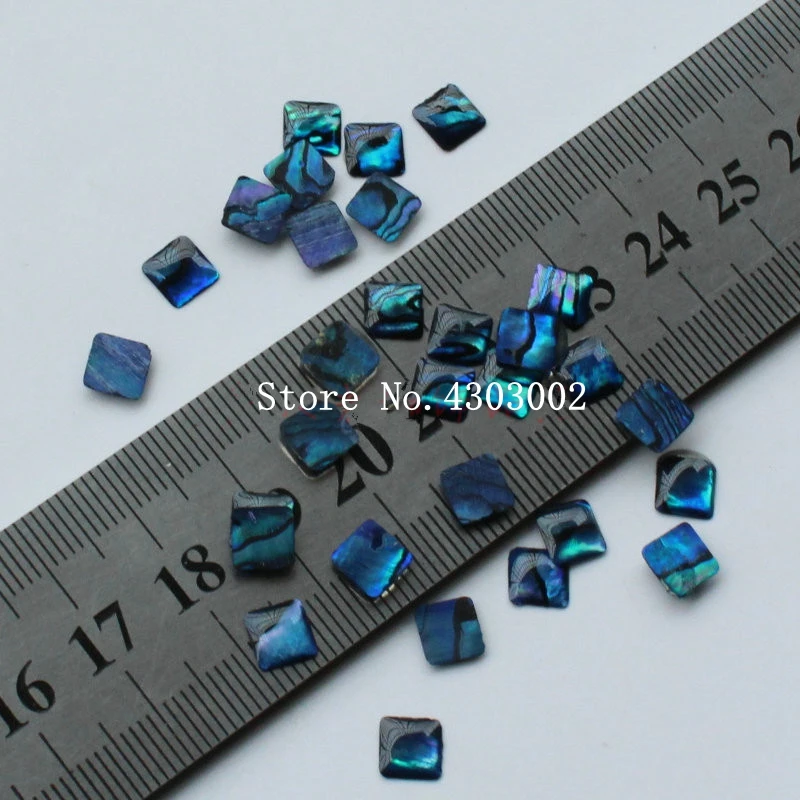 

100pcs/lot 6mm Natural Heart Cabochon Blue Abalone Shell Mother of Pearl shell Heart Peacock MOP Pearl shell for Fake Nails