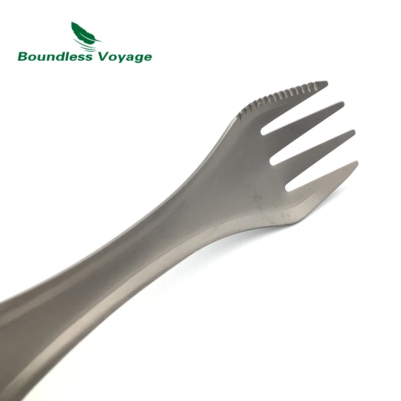 Boundless Voyage 19G titanio Tenedores camping Titanium cuchara al aire libre ti1521b