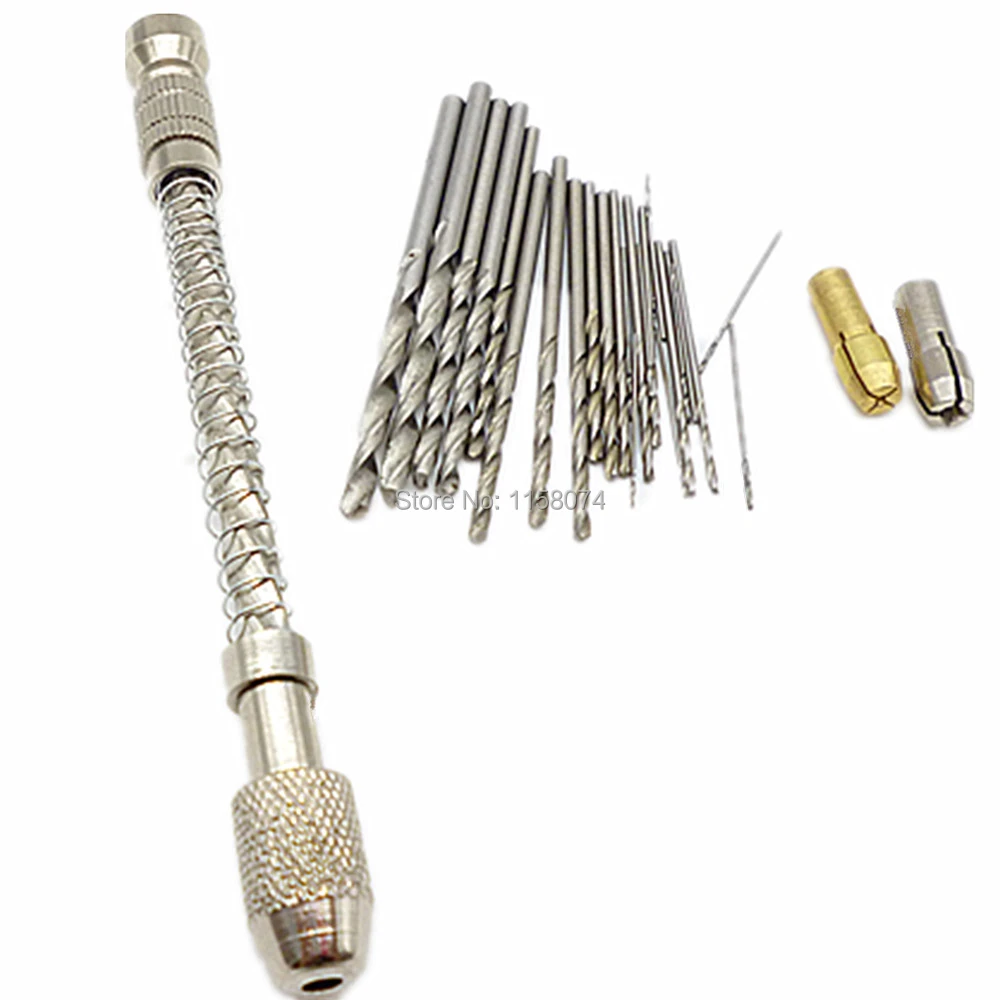xiaoying 25Pcs 0.5-3.0mm Aluminium Alloy Twist Drill Bit Set Woodworking Hand Twisted Drill Replacement Kit Accessories xiaoying 25Pcs 0.5-3.0mm Aluminium Alloy Twist Drill Bit Set Woodworking Hand Twisted Drill Replacement Kit Accessories