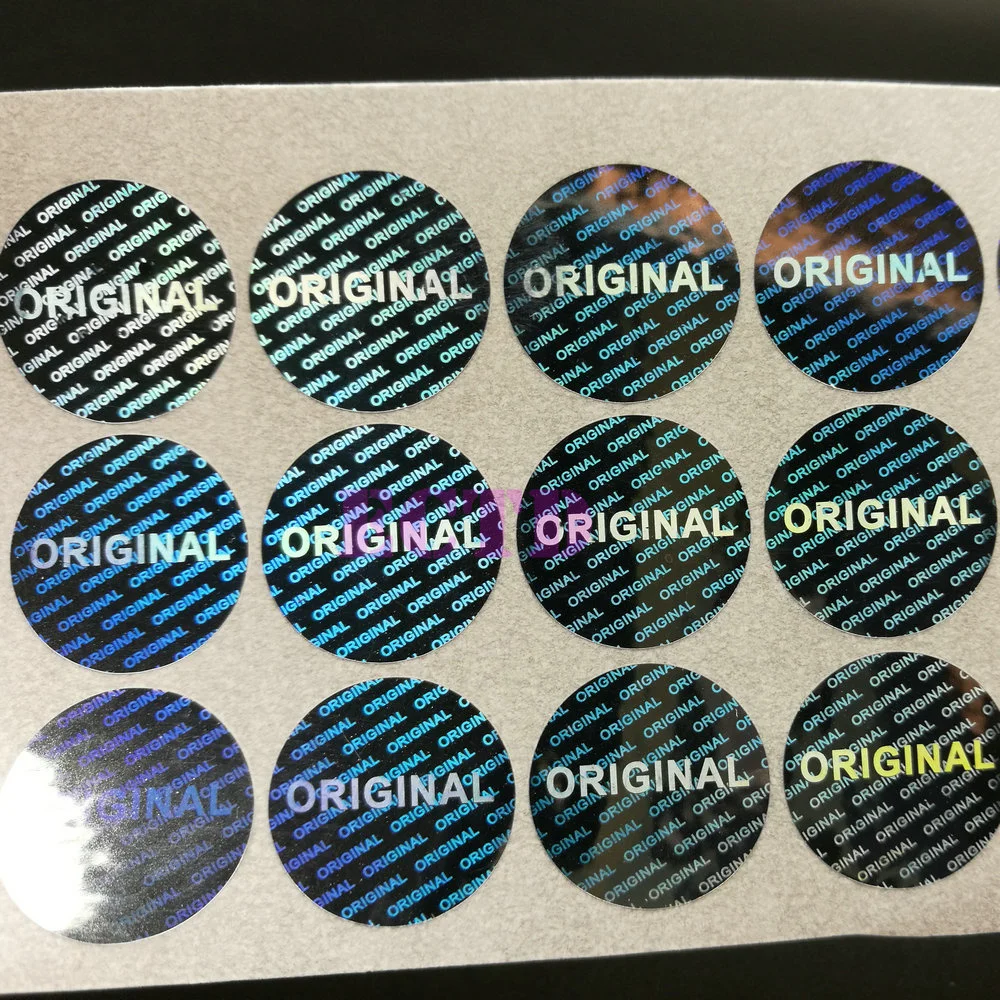 20mm Warranty Labels Round CUSTOM-PRINTED Security Hologram Stickers 