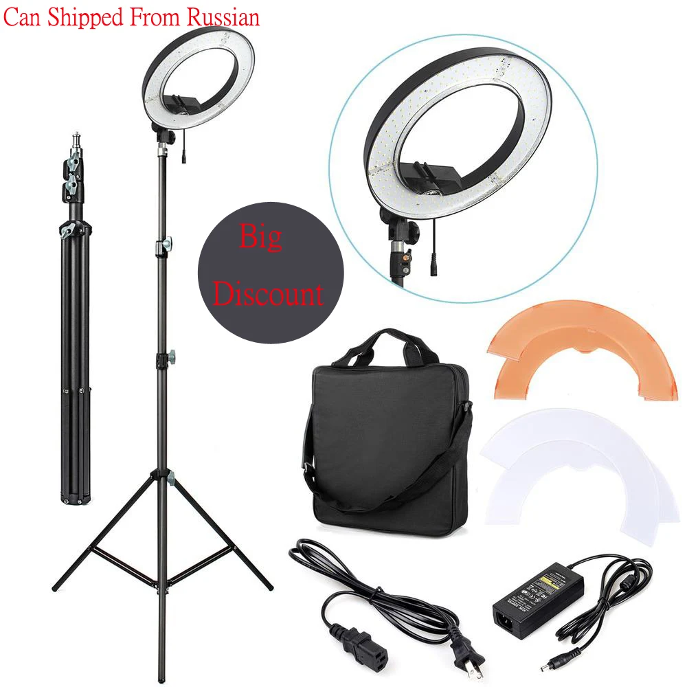 ES180 36W 5500K 180 LED Photographic Lighting Dimmable Camera Photo Studio Phone Video Photography Ring Light