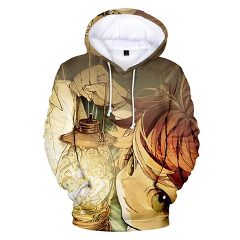 

New arrival The Promised Neverland 3D Hoodies Casual Men/women Print The Promised Neverland Loose 3D Hoodies Teenage tops XXS