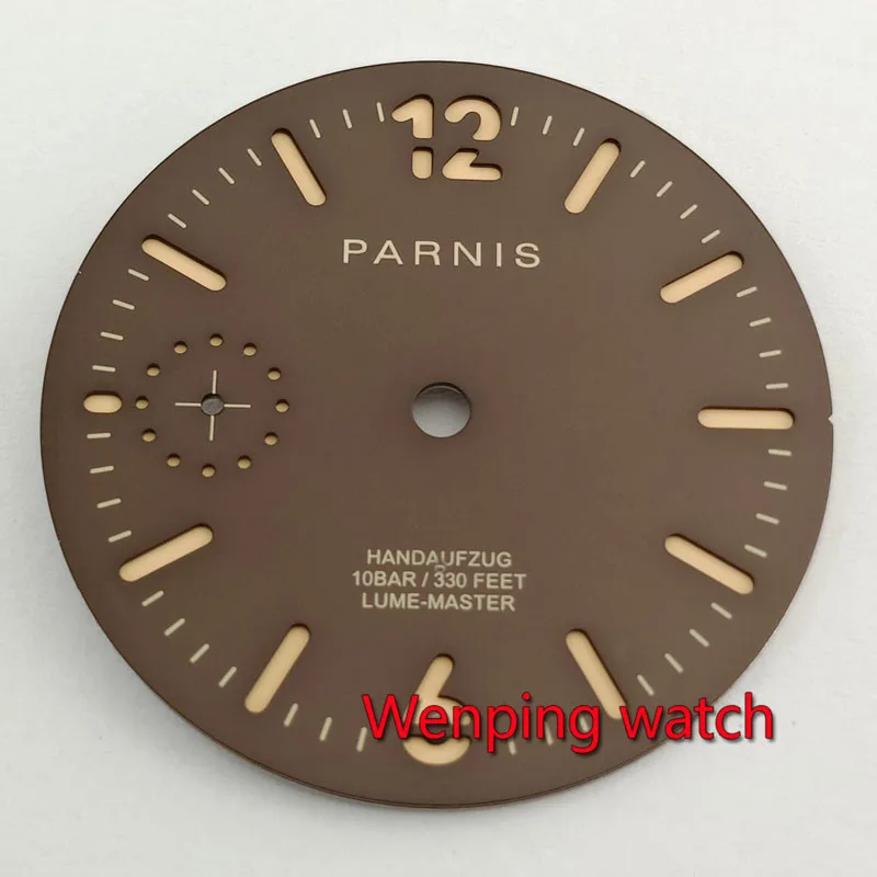 Циферблат для часов Parnis 35 4 мм модель ETA 6497 seagull st3600 с ручным заводом P910|Циферблаты