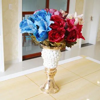 

Artificial Slik Rose Flowers Decoration Wedding Decoration Lily Hydrangea Mixed Bouquet