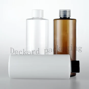 

Free shipping wholesale 250ml transparent/white/brown plastic bottles with screw top lid,empty personal care container 30pcs/lot