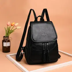 2019 Новый Модный водонепроницаемый Противоугонный мягкий кожаный рюкзак с кисточкой для взрослых подростков LBY2019