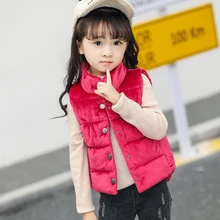 

2018 New Brand Children Thick Vests Waistcoats Girls Winter Jacket Kids Autumn Winter Baby Sleeveless Vest Outerwear Velvet Coat