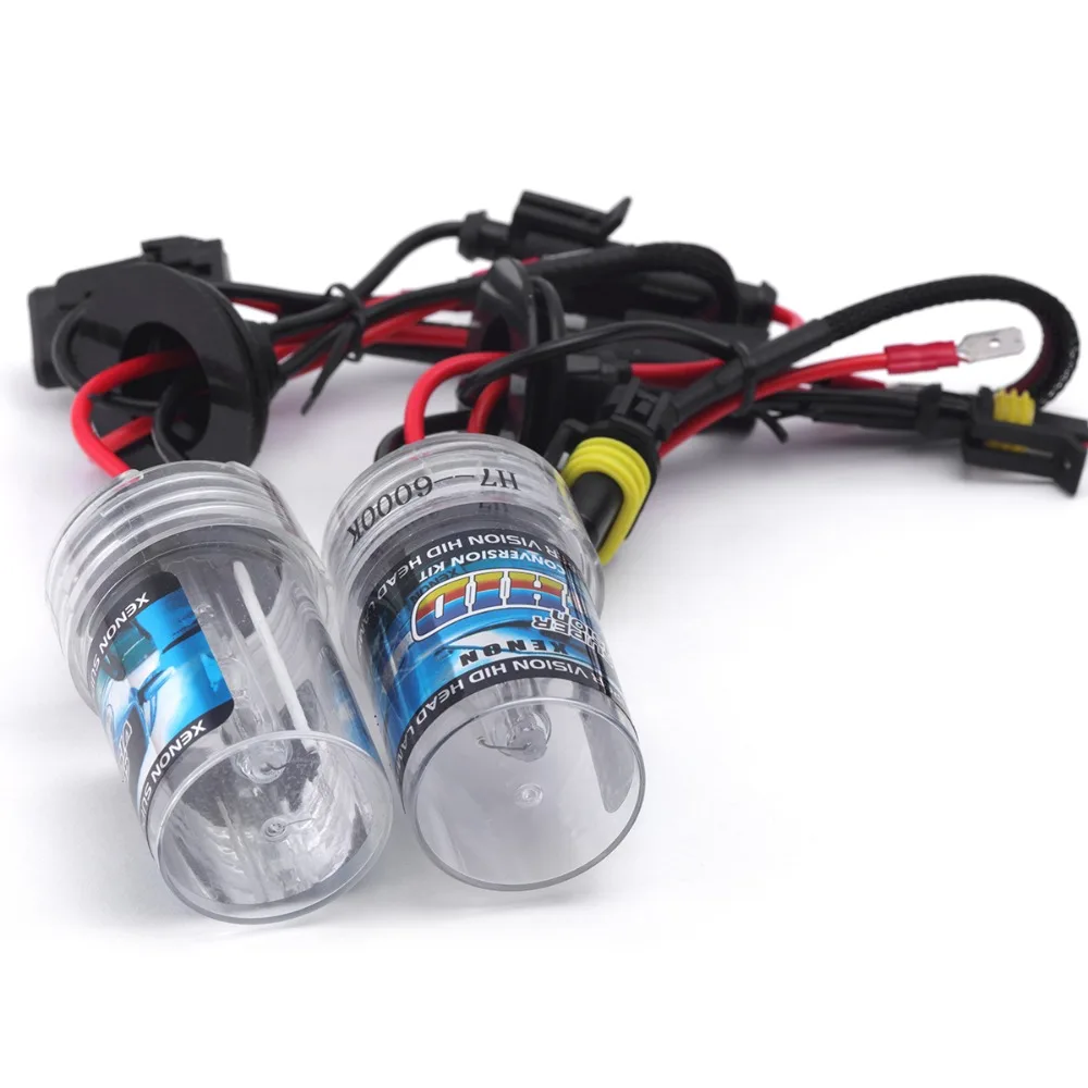 HID Xenon H7 Сменная Лампа H1 H3 H11 9005 9006 880 35 Вт 55 Вт 12 В Автомобильная фара лампа 4300k 5000k 6000k 8000k 10000k 12000k