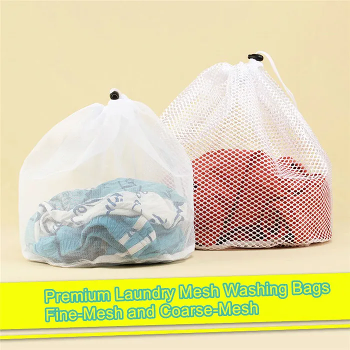 Multi Size Laundry Bags with Drawstring & Locking Closure Wash Bag