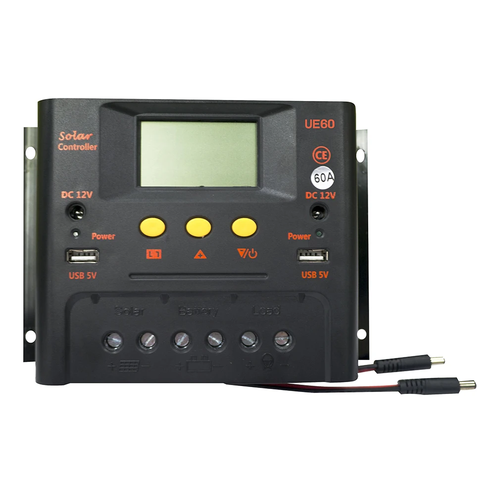 

MAYLAR 60A PWM Solar Panel Battery Charge Controller 12V/24V Auto 48V Regulator with LCD Display