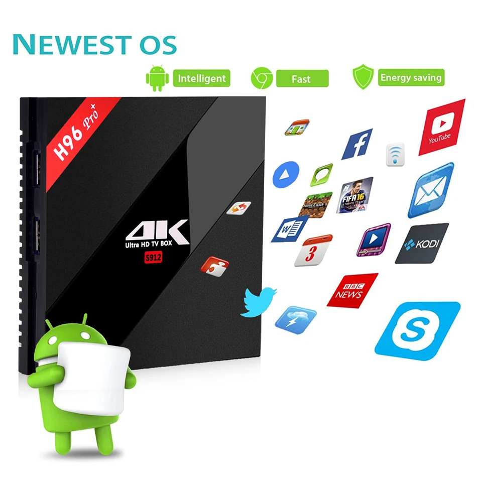 H96PRO+ android7.1 s912 3gb 32gb double wifi_